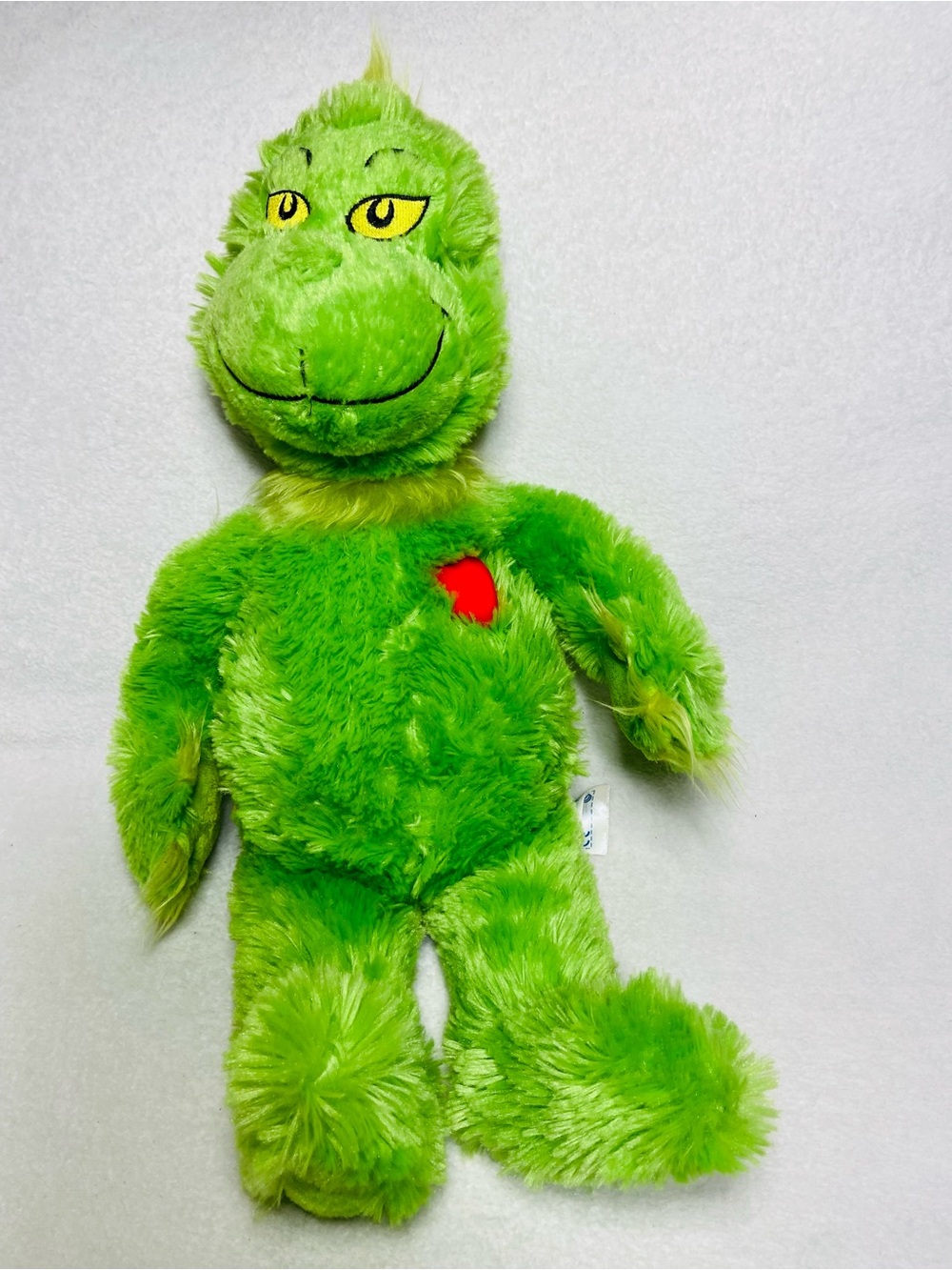 Dr Seuss How the Grinch Stole Christmas Plush Grinch Build a Bear Lightup Heart